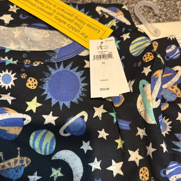 GAP Cosmic Kids Pajama Set - Black and Blue - Picture 4 of 6
